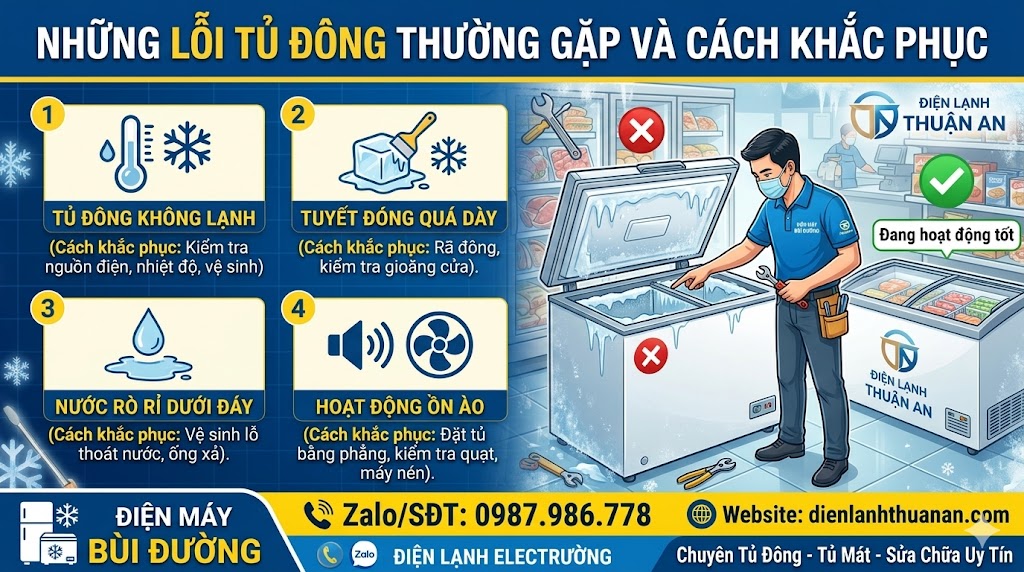 Sửa tủ đông